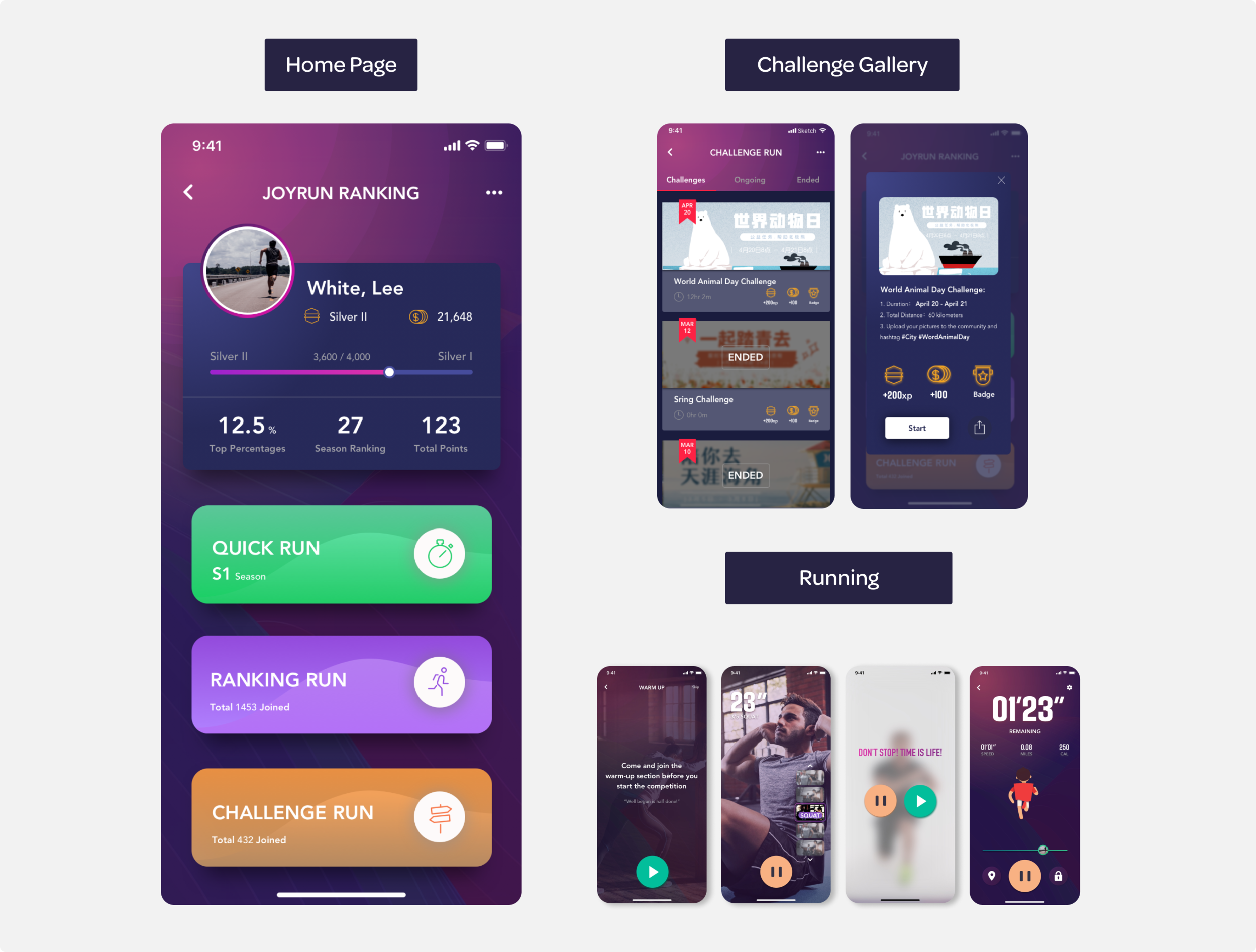 Additional final screens